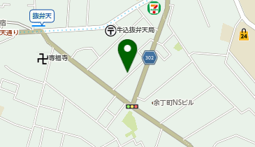 コインパーク余丁町の地図画像