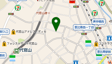 コインパーク恵比寿西の地図画像