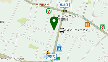 コインパーク高田馬場の地図画像
