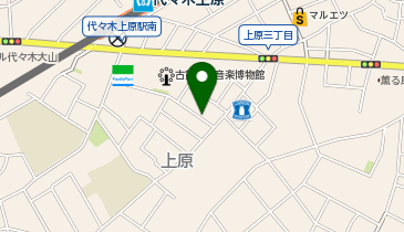 コインパーク上原3丁目第2の地図画像
