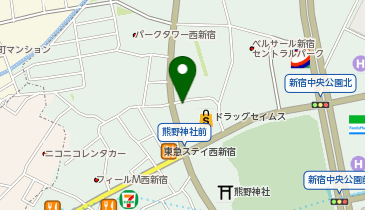 コインパークメインステージ西新宿の地図画像