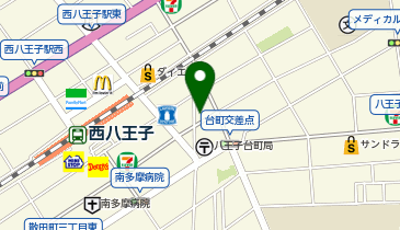 コインパーク西八王子の地図画像