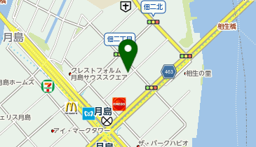 コインパーク佃2丁目の地図画像