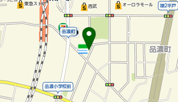 コインパーク品濃町の地図画像
