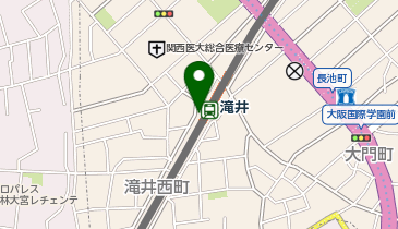 コインパーク京阪滝井駅前の地図画像