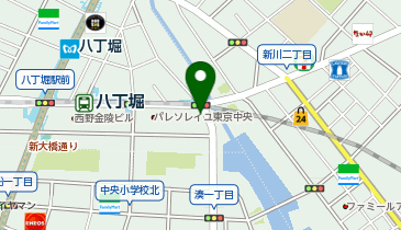 コインパーク八丁堀4丁目の地図画像