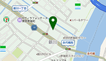 コインパーク新川1丁目の地図画像