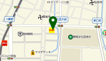 コインパークデニーズ浜松野口町店の地図画像
