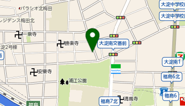 コインパーク大淀中4丁目の地図画像