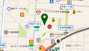 コインパーク厚木中町2丁目の地図画像