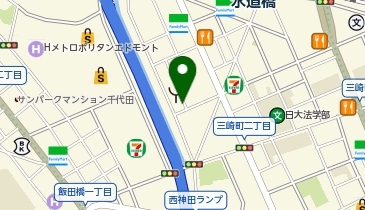 コインパーク三崎町の地図画像