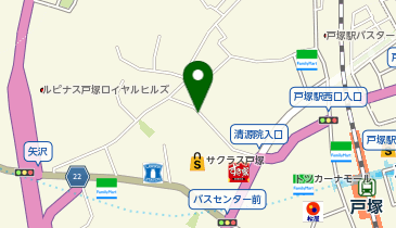 コインパークサクラス戸塚の地図画像