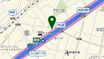コインパーク西柳原の地図画像