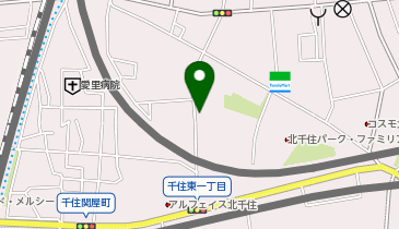 コインパーク千住東2丁目の地図画像