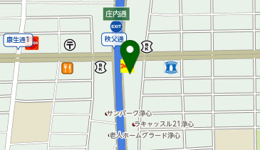 コインパーク デニーズ・AOKI浄心店の地図画像