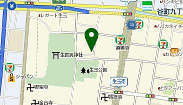 コインパーク生玉町第2の地図画像