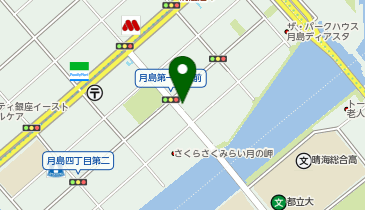 コインパーク月島2丁目第2の地図画像