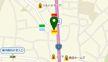 コインパーク デニーズ鶴見一国店の地図画像