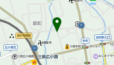 コインパーク三島本町の地図画像