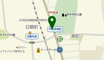 コインパーク府中市民球場前の地図画像