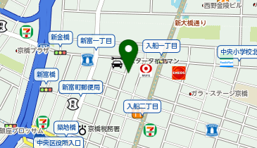 コインパーク新富1丁目第3の地図画像