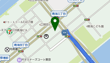 コインパーク晴海4丁目の地図画像