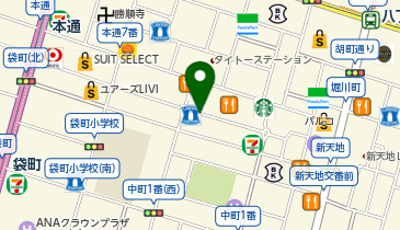 コインパーク広島袋町の地図画像