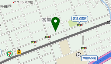 コインパーク芦屋茶屋之町の地図画像