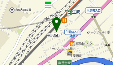 コインパーク生麦1丁目の地図画像