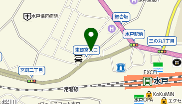 コインパーク水戸宮町2丁目の地図画像