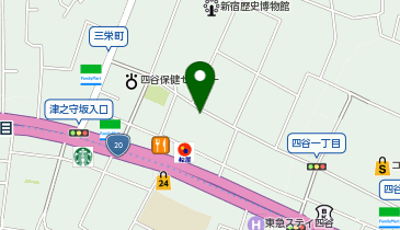 コインパーク四谷三栄町第6の地図画像