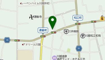 コインパーク川越連雀町の地図画像