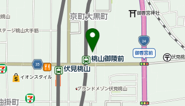 コインパーク京都観音寺町の地図画像