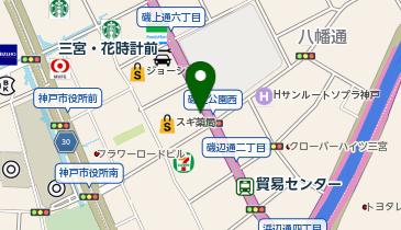 コインパーク神戸八幡通3丁目の地図画像