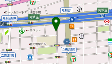 コインパーク阿波座2丁目の地図画像