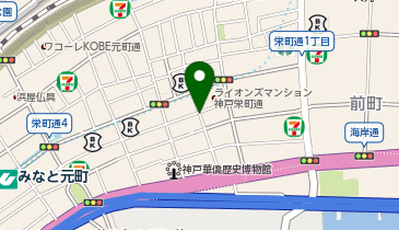 コインパーク神戸栄町通2丁目の地図画像