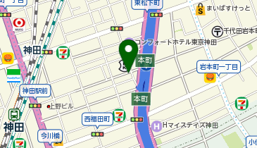 コインパーク神田北乗物町の地図画像