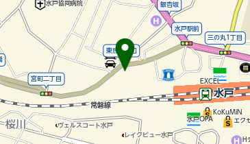 コインパーク水戸宮町1丁目の地図画像