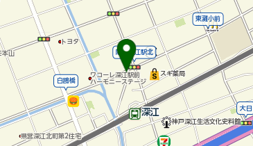 コインパーク阪神深江駅前の地図画像