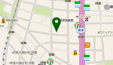 コインパーク敷津西1丁目の地図画像