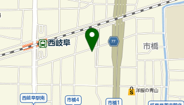 コインパーク西岐阜駅前の地図画像