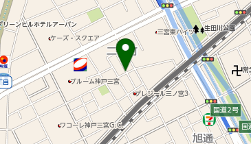 コインパーク神戸二宮町2丁目の地図画像