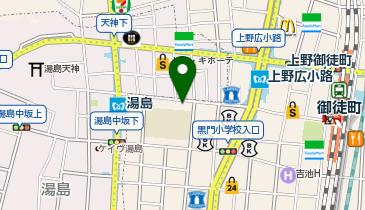 コインパーク上野1丁目の地図画像