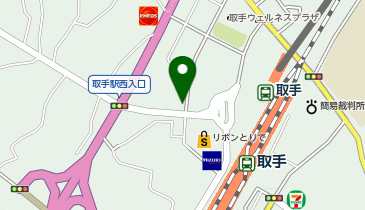 コインパーク取手駅西口前の地図画像