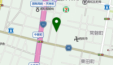 コインパーク高松中新町の地図画像