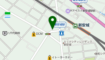 コインパーク新安城駅前の地図画像