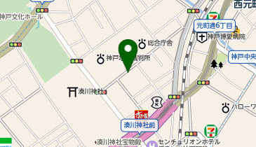 コインパーク神戸橘通2丁目の地図画像