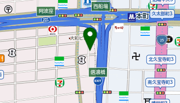 コインパーク阿波座1丁目第2の地図画像