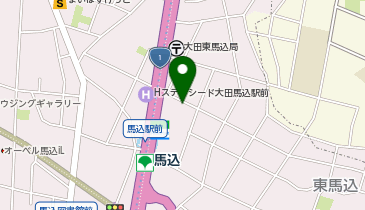 コインパーク東馬込1丁目の地図画像