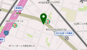 コインパークメインステージ蒲田5の地図画像